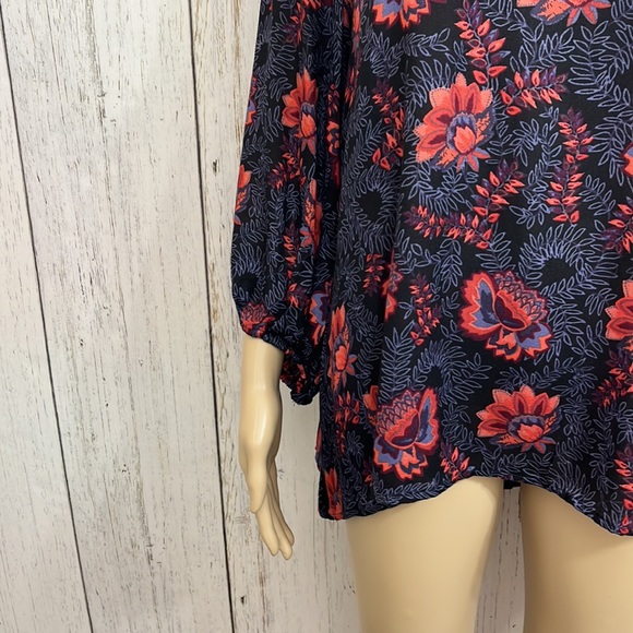 NWT Jessica Simpson Lucia Lace Up Blouse - Picture 5 of 13